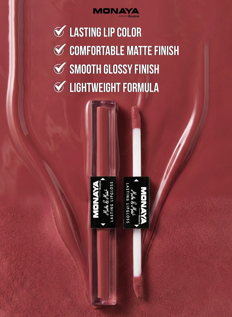 Monaya G006 Matte & Moist Lip Gloss – Long-Lasting, Velvet Matte Finish, Moisturizing, Non-Drying, Lip Care, Cruelty-Free Makeup - Image 3